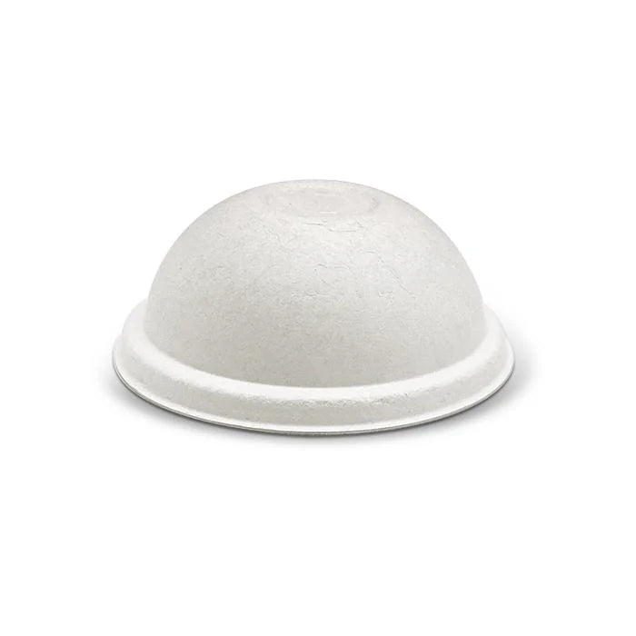 Bagasse Lid-90mm Dome Cup Lid /White