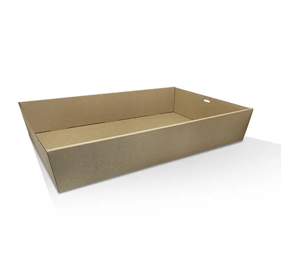 Brown Corrugated Rectangle Catering Tray – Medium Plus 50pc/ctn