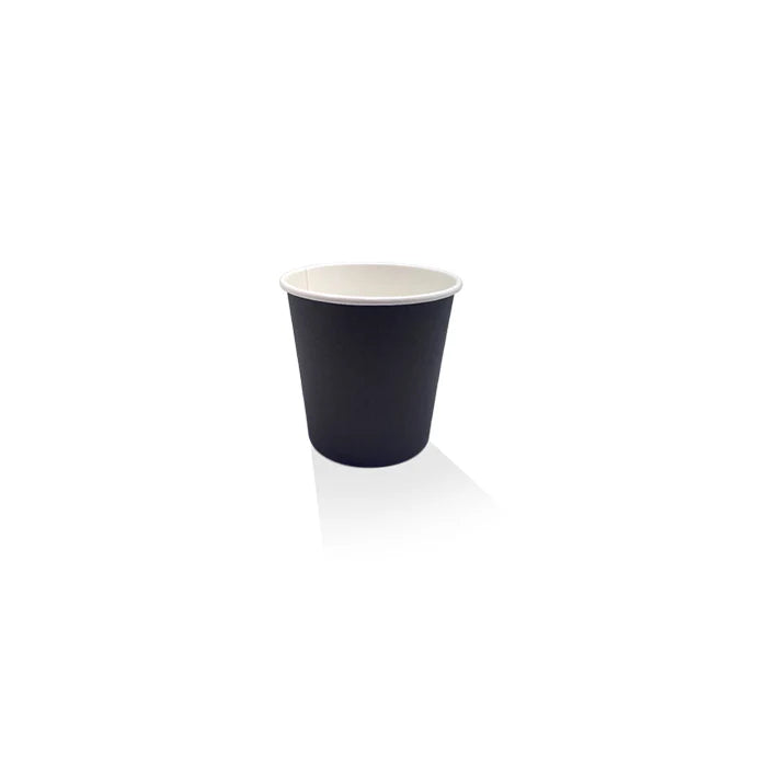 4oz PE Coated Black SW Cup