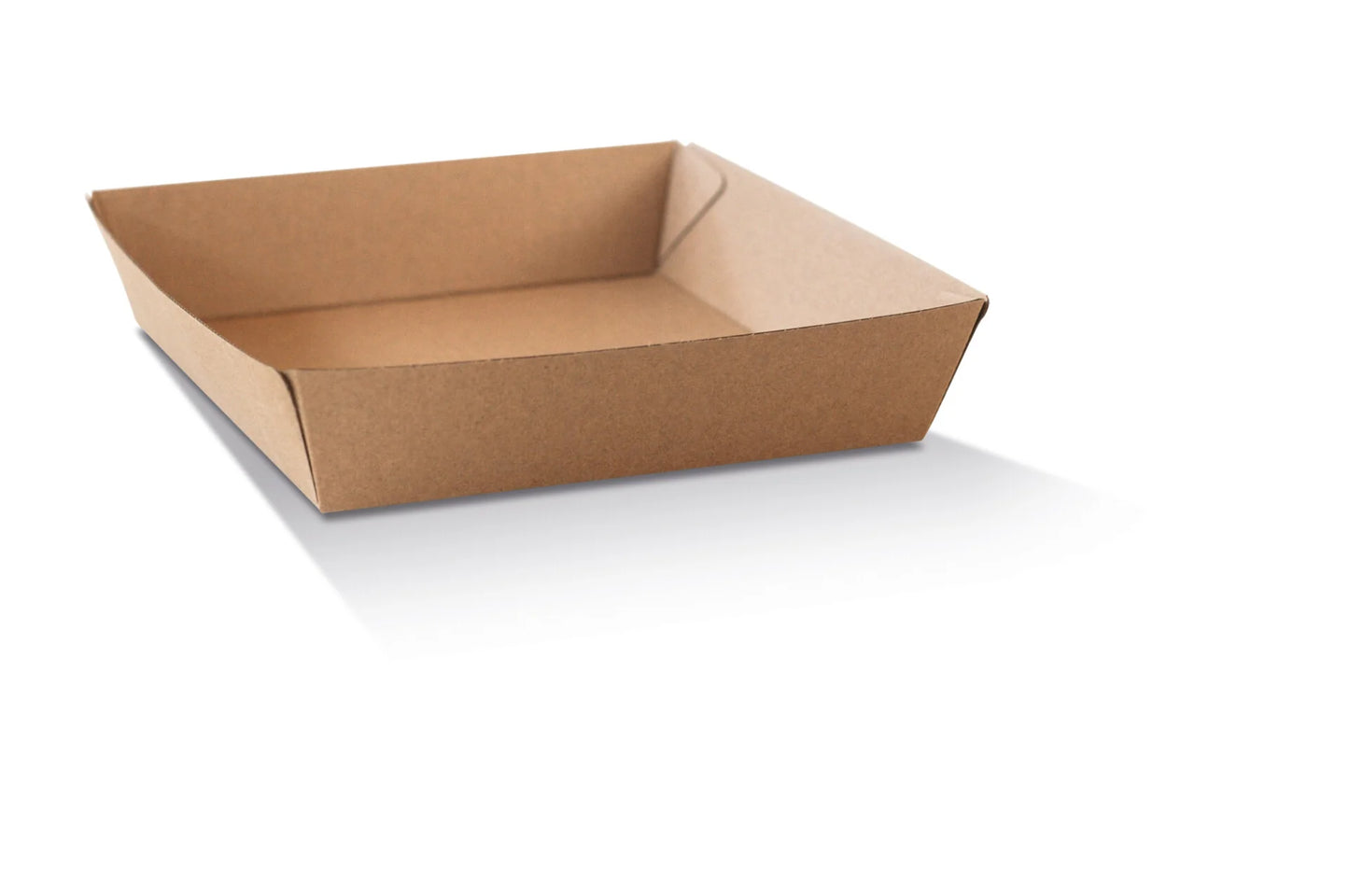 Tray 4 Large/ Corrugated Plain/Brown
