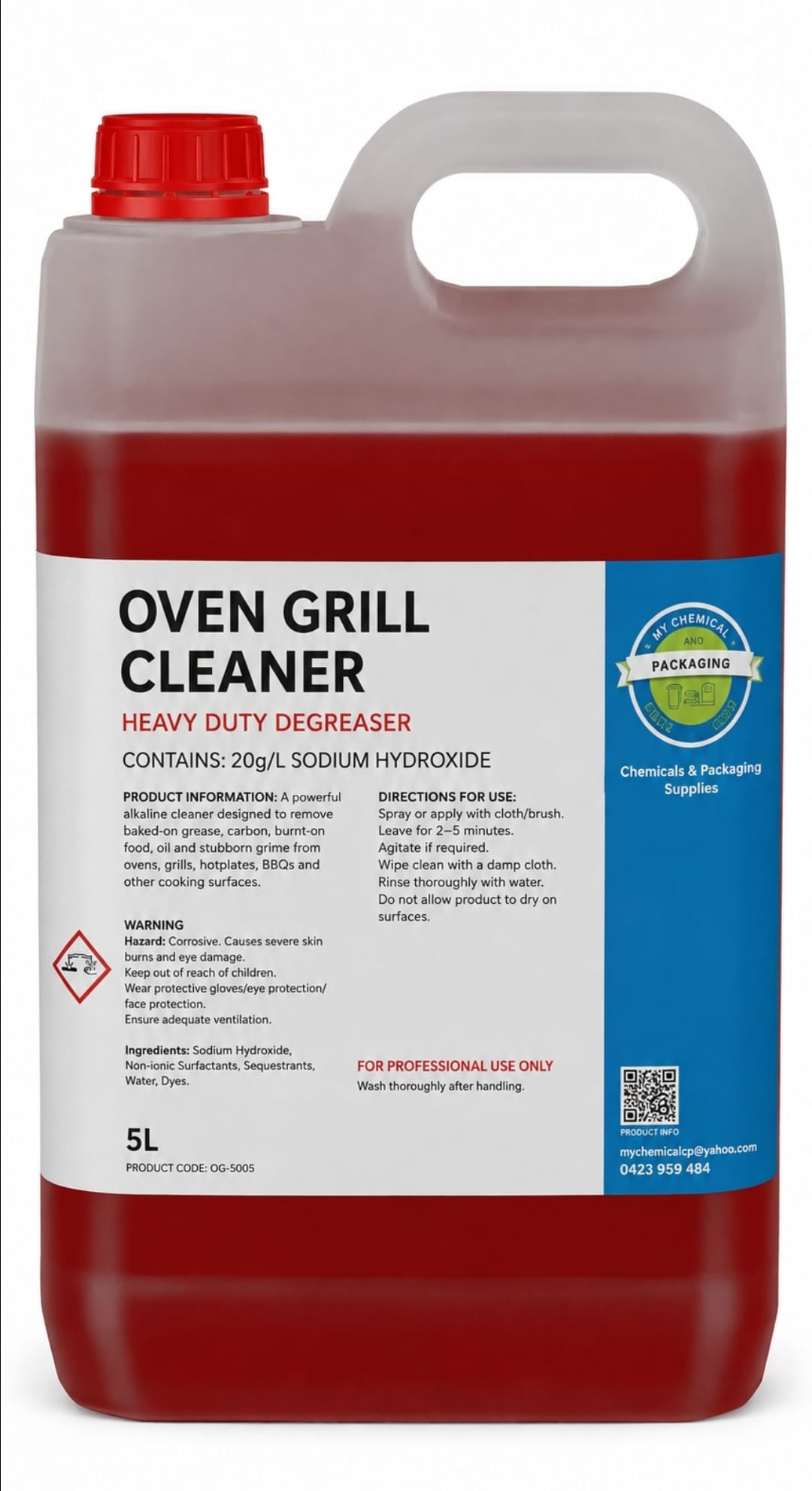 Oven Cleaner 5 Lt