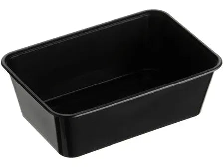 Genfac 750ml Black Rectangular Container