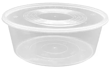3000ml Round Container Set CLEAR (90 Sets/CTN)