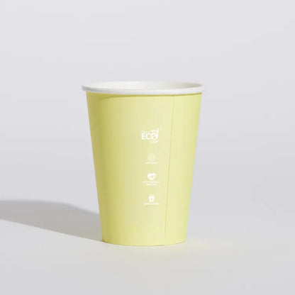 12oz Single Wall  Aqueous Truly Eco Cup - Pastel Pk1000
