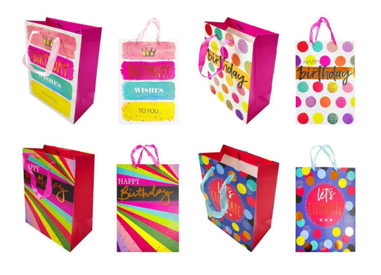 Happy Birthday Print Premium Gift Bag - Large Size