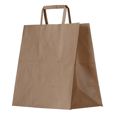 Brown Kraft Bag/Flat Paper Handle/M