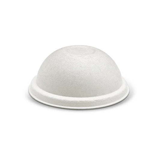 Bagasse Lid-90mm Dome Cup Lid /White