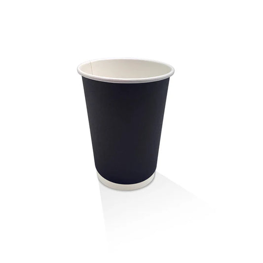 12oz PE Coated Black DW Cup