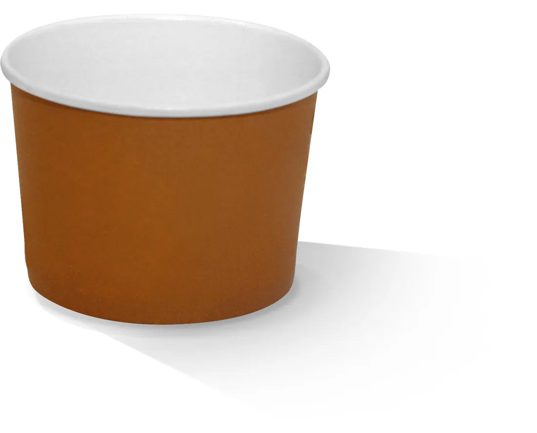 PLA Coated Paper Bowl 16OZ Brown 500pc/ctn
