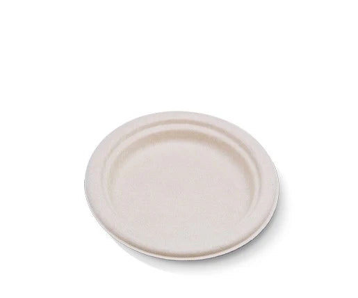 Unbleached Sugarcane Round Plate 7″ (171mm)