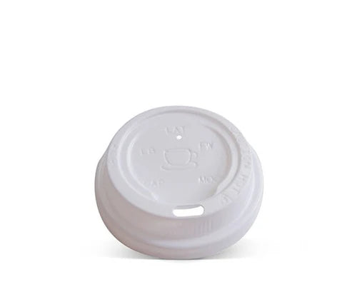 Plastic Lid- 4 oz Hot&Cold /White