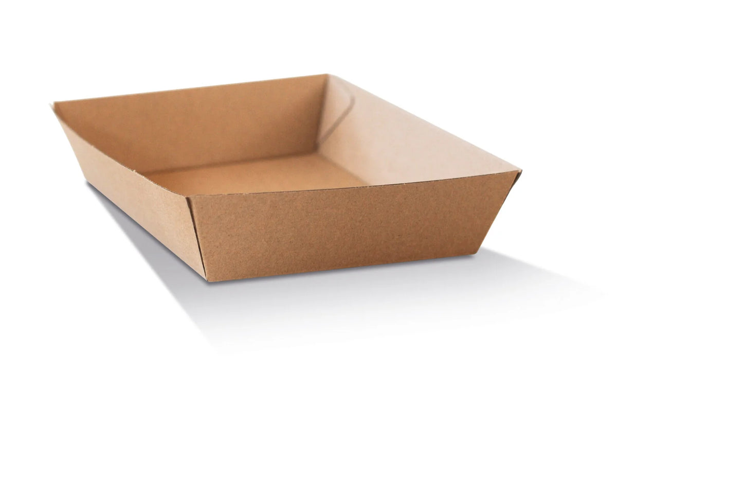 Tray 2 Square/Brown Corrugated Plain Brown
