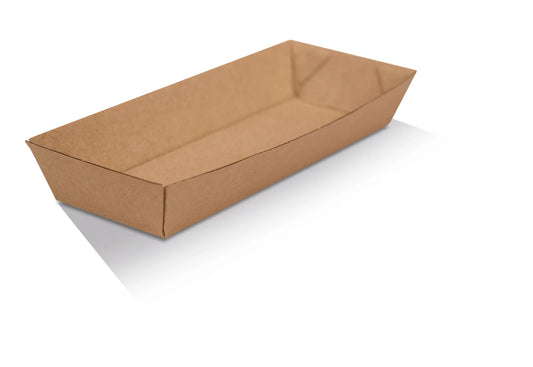 Hot Dog Tray Brown Cardboard 250pc/ctn