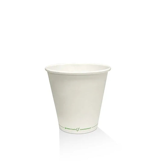 8 oz PLA Coated Single-Wall Hot Cup – Plain 90mm 1000pc/ctn