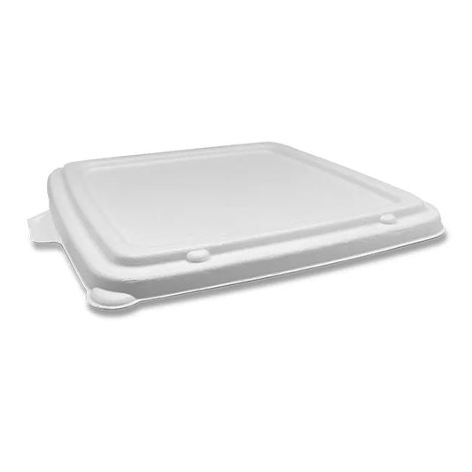 Sugarcane Lid Square Takeaway Tray 9″ 200pc/ctn