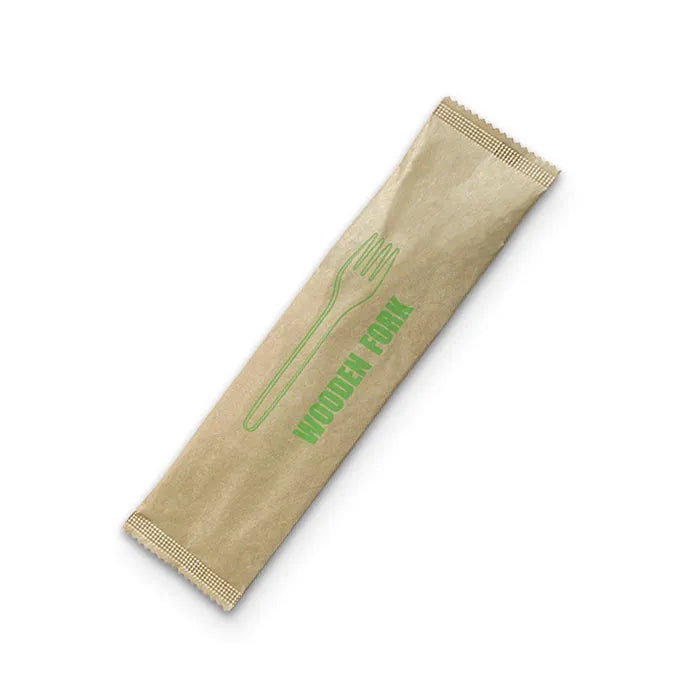 Wooden Fork Napkin Set 400set/ctn 6''