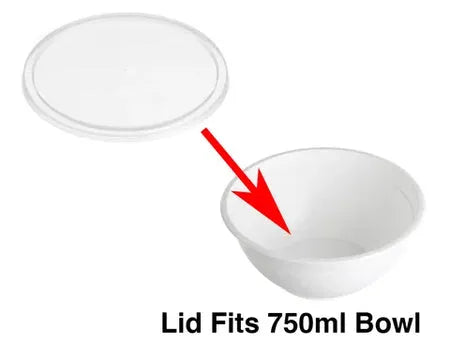 Genfac 750ml Bowl Black. 400pcs