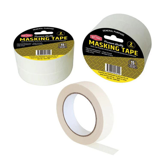 Masking Tape 25MM x 15MTR -2PK