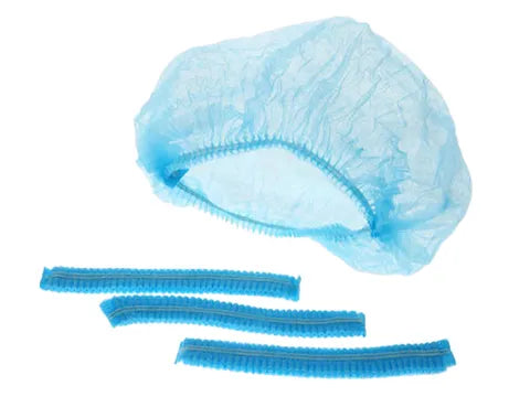 Blue Crimped Round Beret 21"/53cm