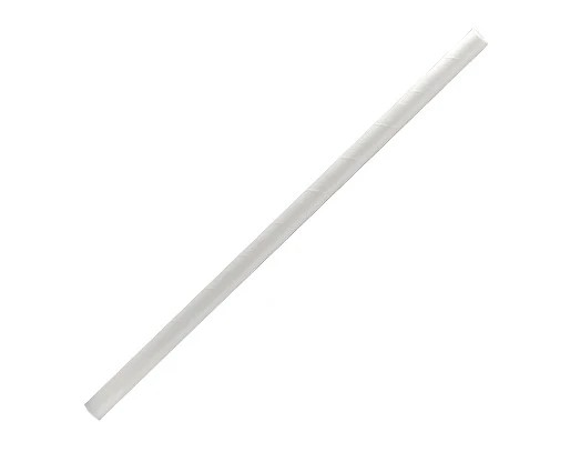 Paper Straw Regular 6mm -White pk2500