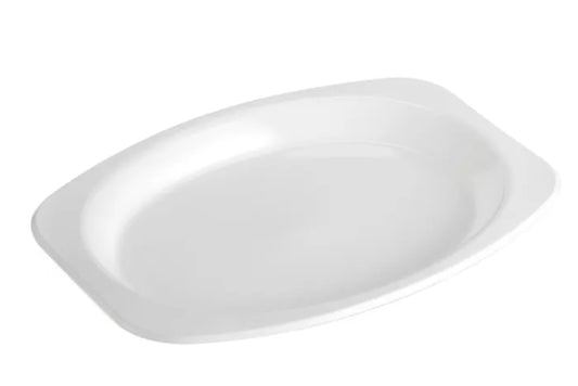 Genfac XL Oval White Plate