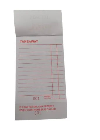 Take Away Book Single Page (86x156mm) 100pages